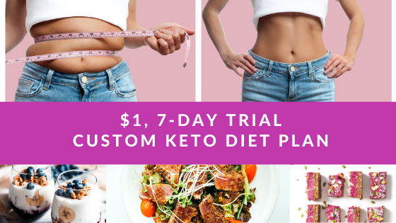 $1, 7-Day Trial or Custom Keto Diet Plan